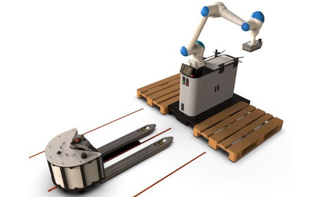 robot colaborativo sobre plataforma móvil capaz de paletizar cajas