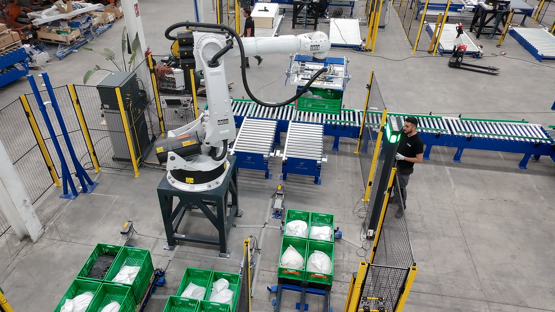 Despaletizador de cajas industrial Atlas Robots
